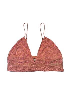 Free People Pink Lace Bralette - Medium